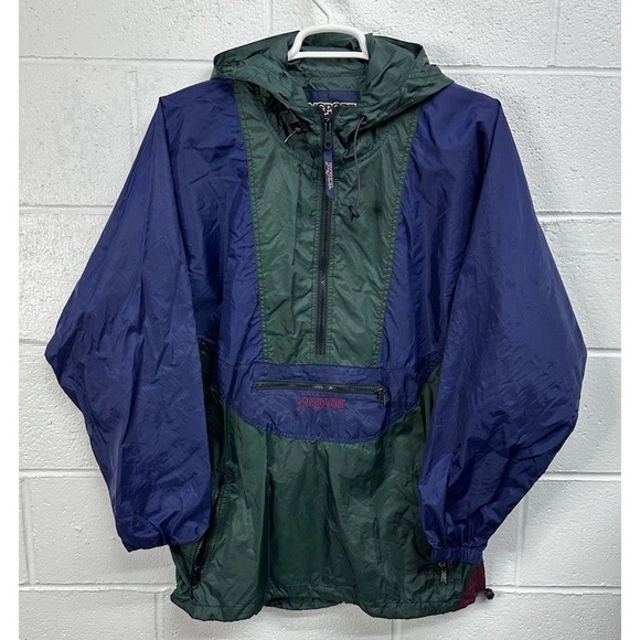 Jansport Other - Jansport Colorblock Anorak Packable Windbreaker Jacket Men's L / Vintage 90s